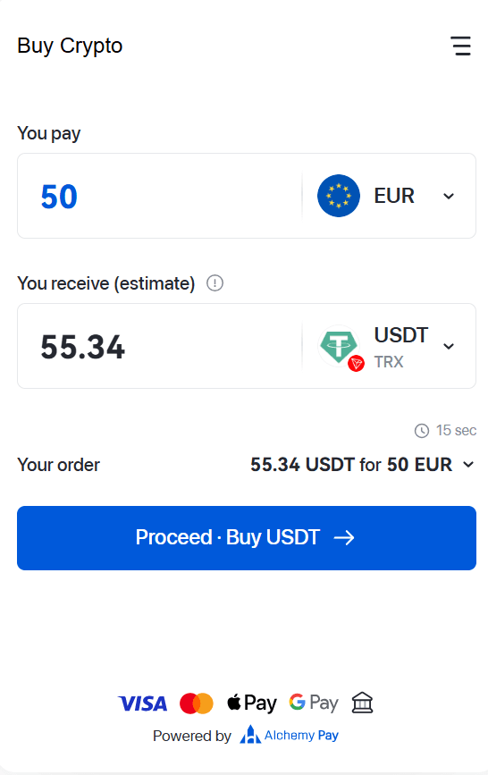 How to Buy USDT with Credit card on WEEX OTC-Web Version-Step4