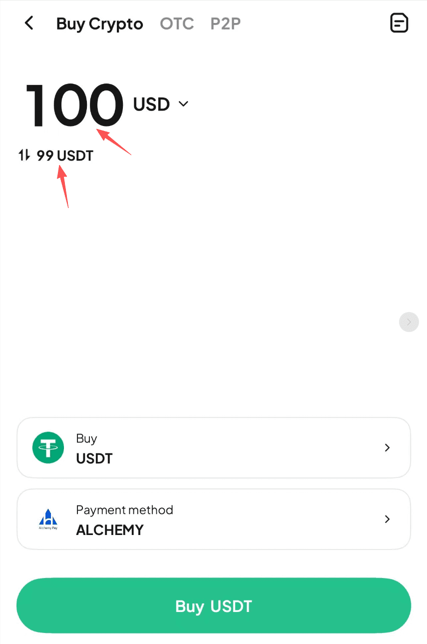 How to Buy USDT with VISA on WEEX OTC-APP Version-Step2