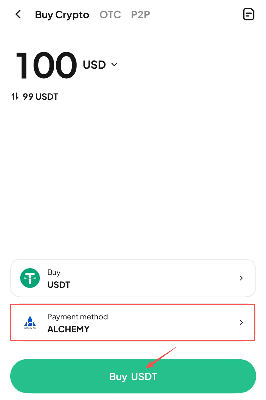 How to Buy crypto with Google Pay on WEEX OTC-APP Version-Step4