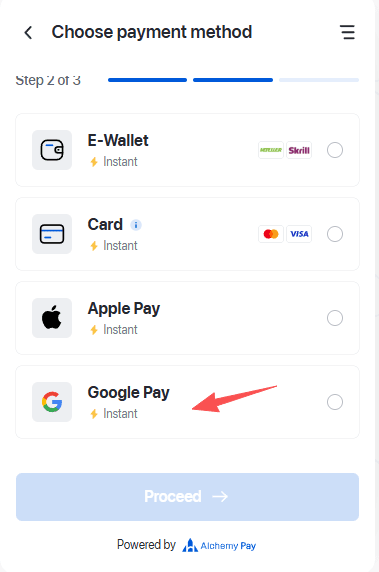 How to Buy crypto with Google Pay on WEEX OTC-Web Version-Step4